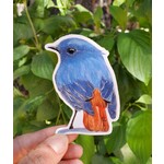 Bethany Lund Bird Sticker - Orange Tail