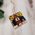Chilipepper's Painting Ceramic Art Ornament - Bear & Dog w/ Tahoe Tees