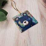 Chilipepper's Painting Ceramic Art Ornament - Blue Bear