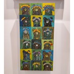 Chilipepper's Painting "Native Tahoe Bears" - mixed media - 12x24"