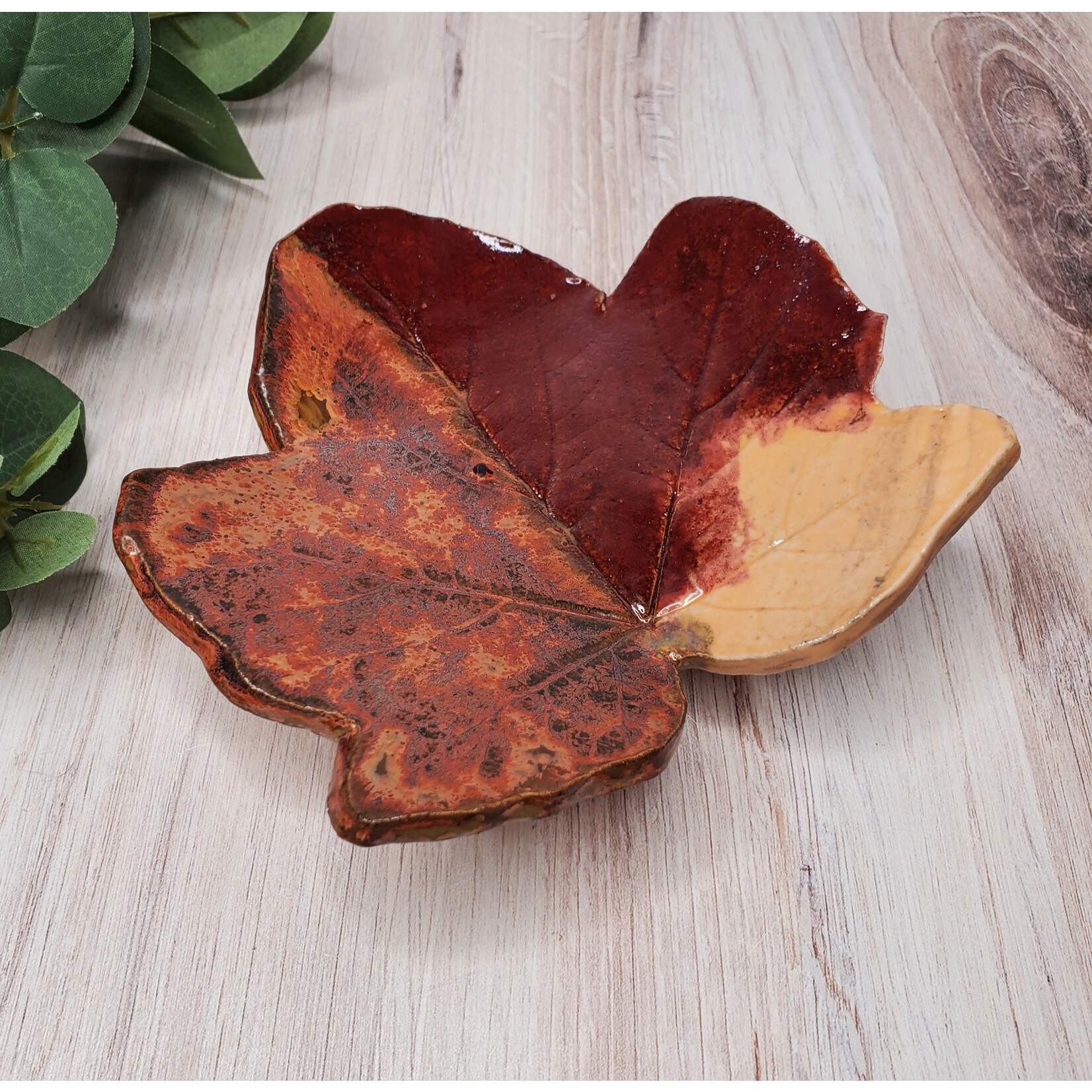 Elaine Randall "Autumn in the Woods" - Leaf Dish