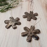 Elaine Randall "Midnight Snowflake" - Ceramic Ornament