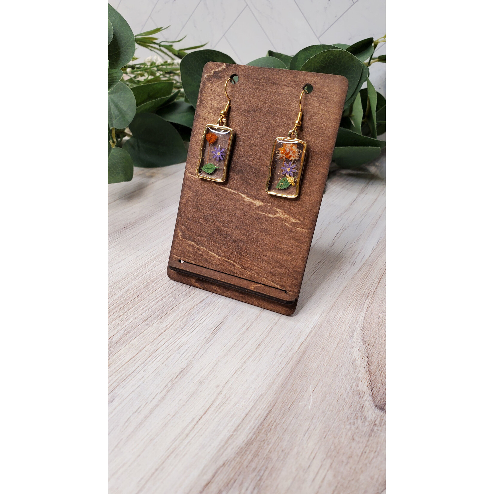 Evi Studio Botanical Earrings - Mini Rectangles