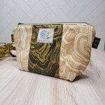 Fast and Luse Zipper Pouch - Oyster Mushrooms - Greens & Browns - medium