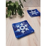 Glas Rat Art Glass Snowflake Plate - Pattern A