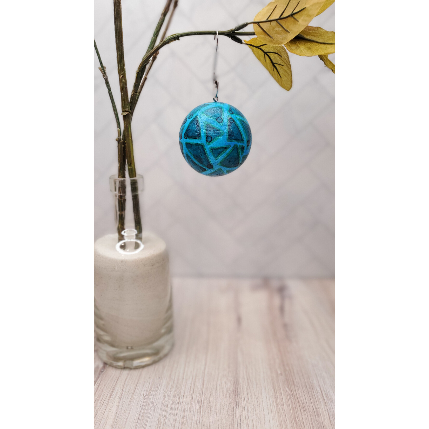 Javamama Large Blue Ball Ornaments