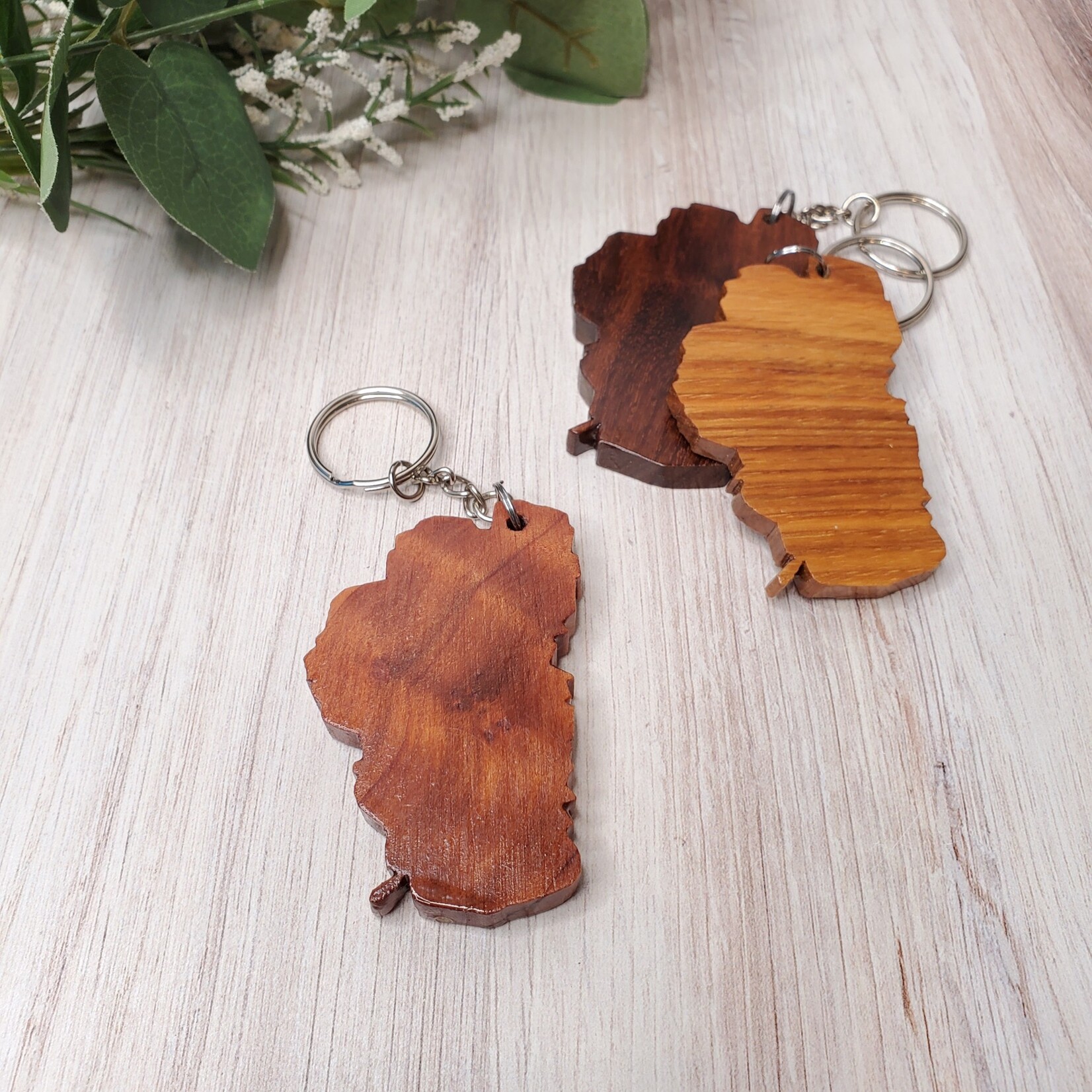 Jordan Karns Lake Tahoe Wood Keychains