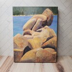 Kelley Werner Arts "Sand Harbor Rocks" - Giclee Canvas Print