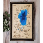 Logan Greenwood Lake Tahoe Rim Trail Map - Dark Frame