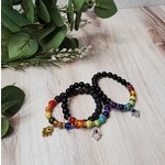 Mandy Novotny Chakra Bracelets w/ Charm - Stretch