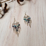 Mary Eastman Blue Crystal Chandelier Earrings