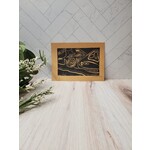 Pollywog Prints Woman A - Black - Lino Block Print