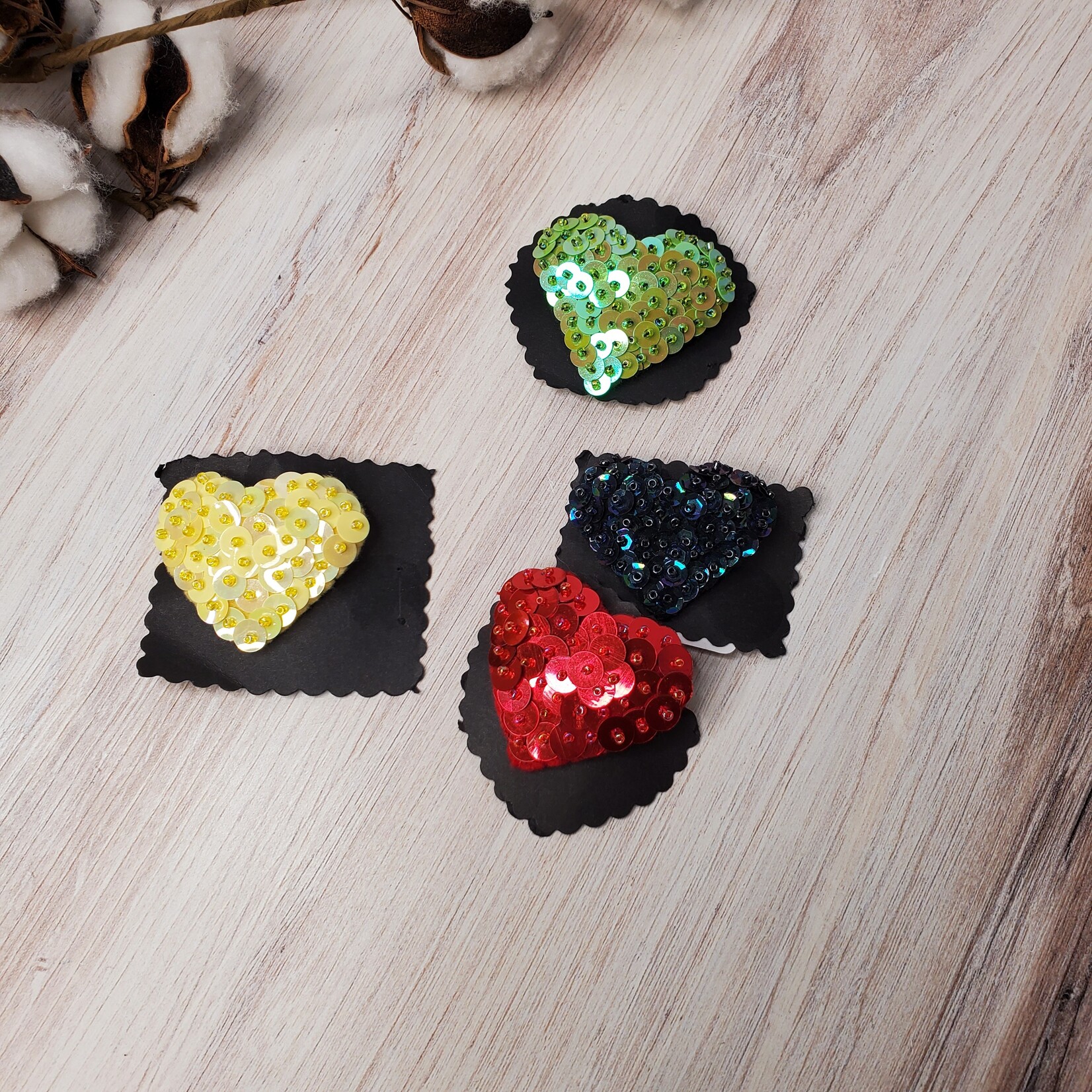 Roan's Repertoire Sequined Hair Clips