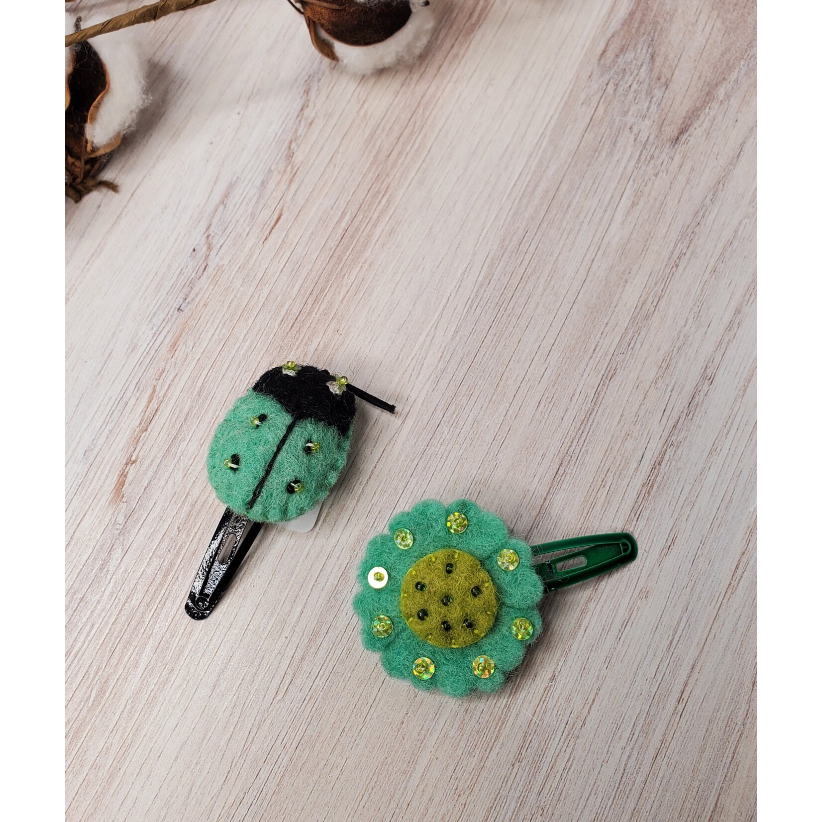 Roan's Repertoire Sequined Hair Clips