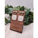 Simone Marie Designs Two Tone Geometric - Polymer Clay Earrings