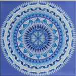 Stirling Studios "Blue Ice" Mandala Canvas Print