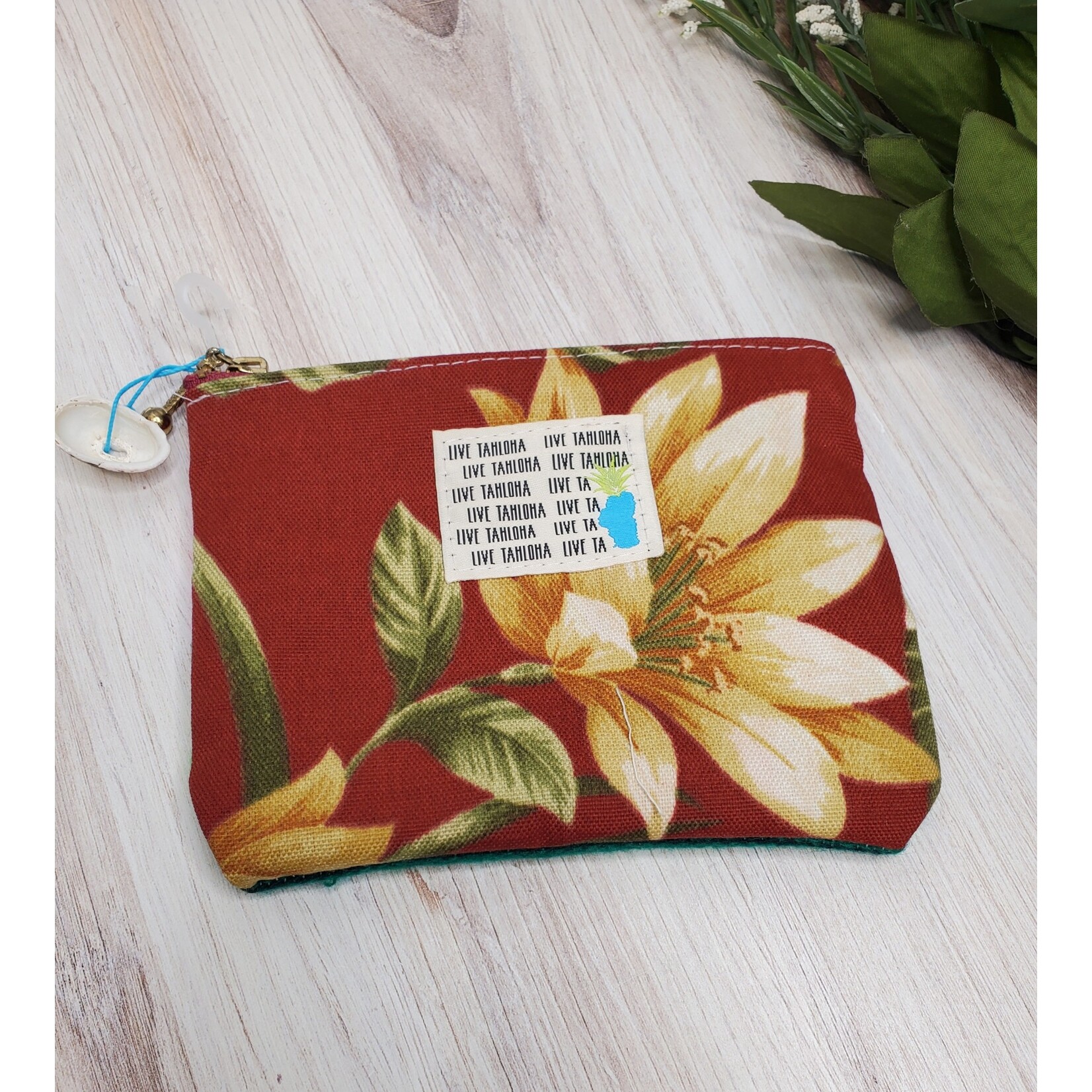 Tahloha Mini Zipper Pouch - Dual Fabrics