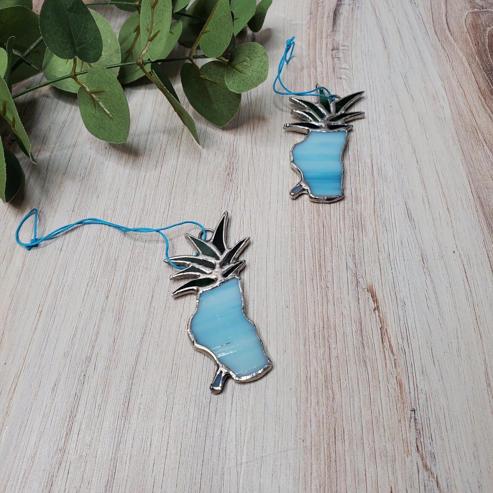 Tahloha Stained Glass Lake Tahoe Pineapples