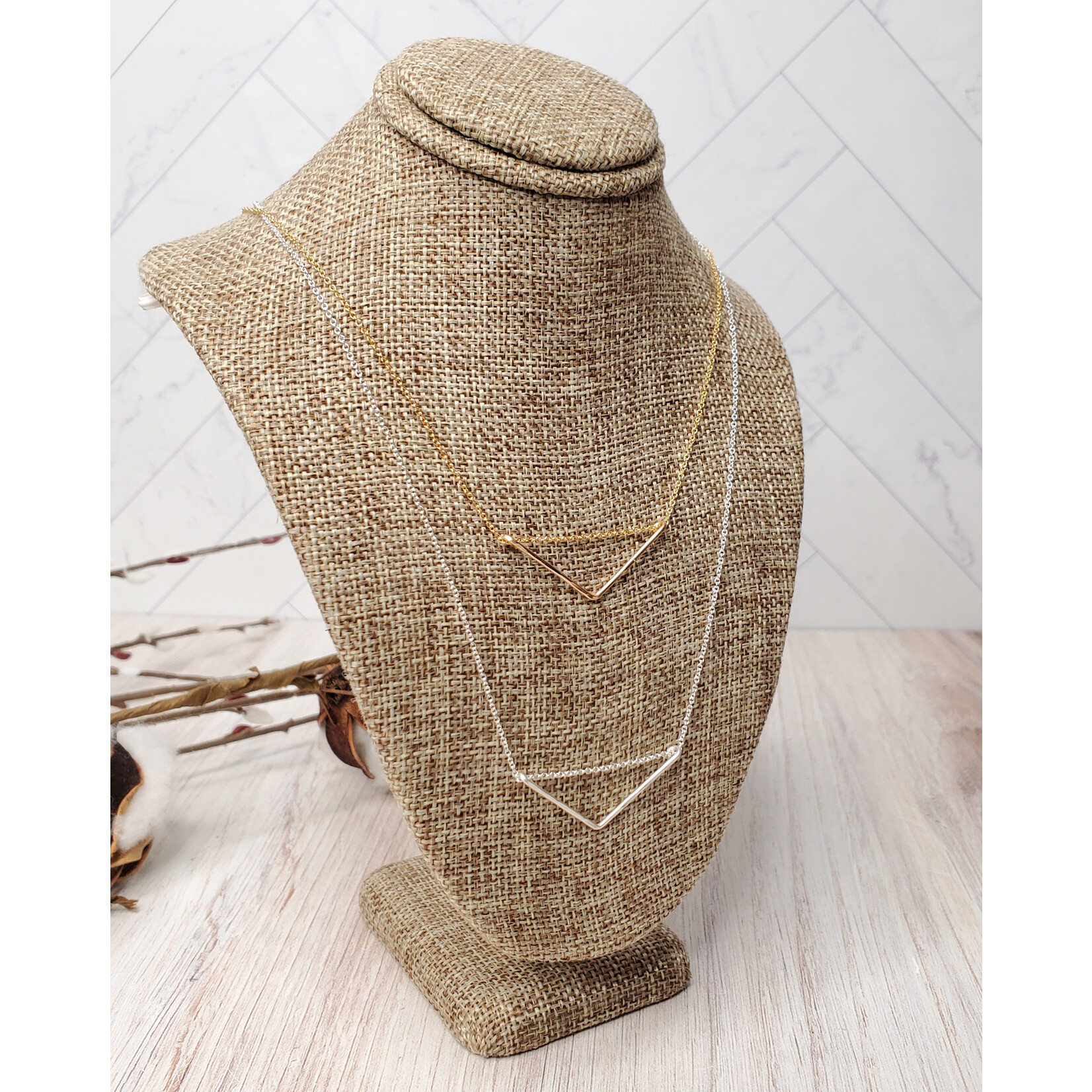 Tamacino Birch - Chevron Necklace