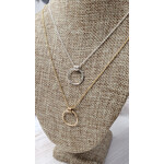 Tamacino Hemlock - Circle with Rings Necklace